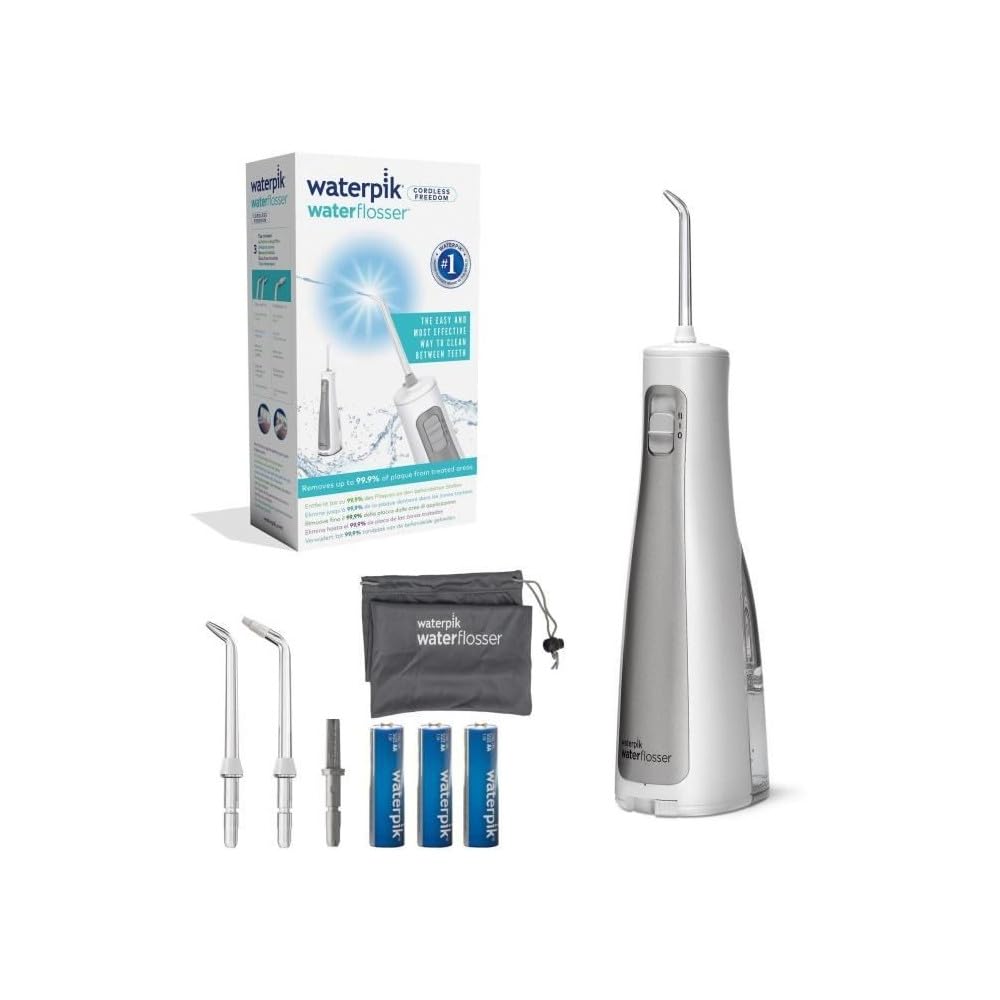 Waterpik Cordless Freedom Waterflosser kabellose Munddusche, wasserdicht und batteriebetriebe, ideal