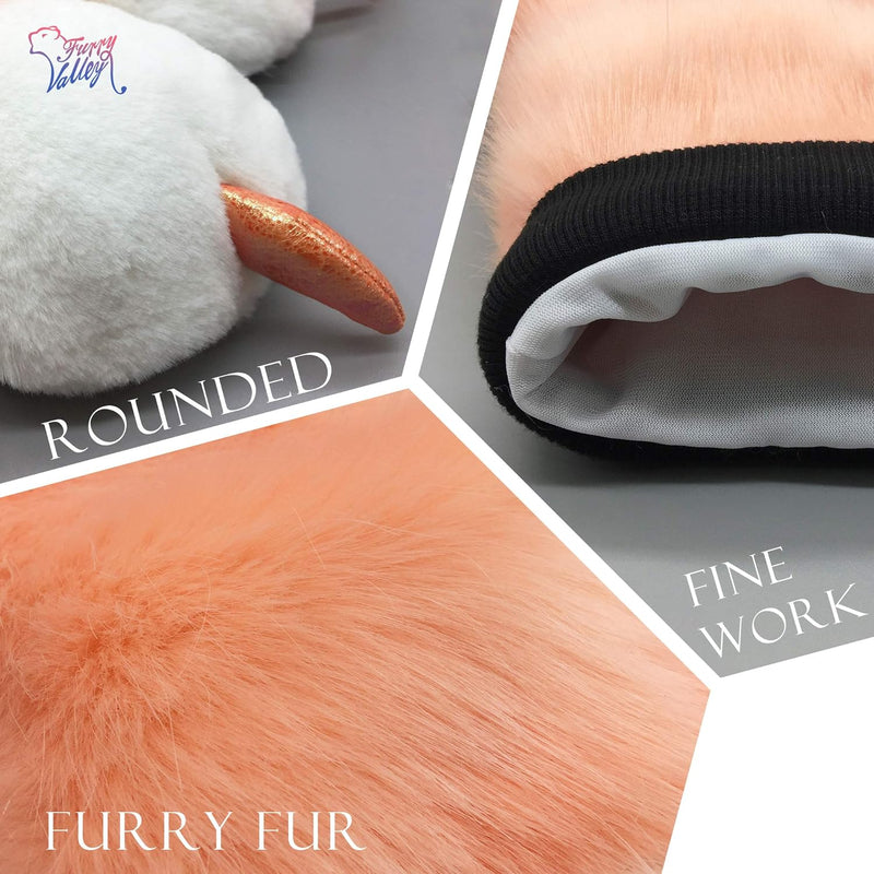 Furryvalley Fursuit Pfoten Handschuhe Kostüm Pelzigen Teilweise Cosplay Flauschige Löwe Bär Requisit