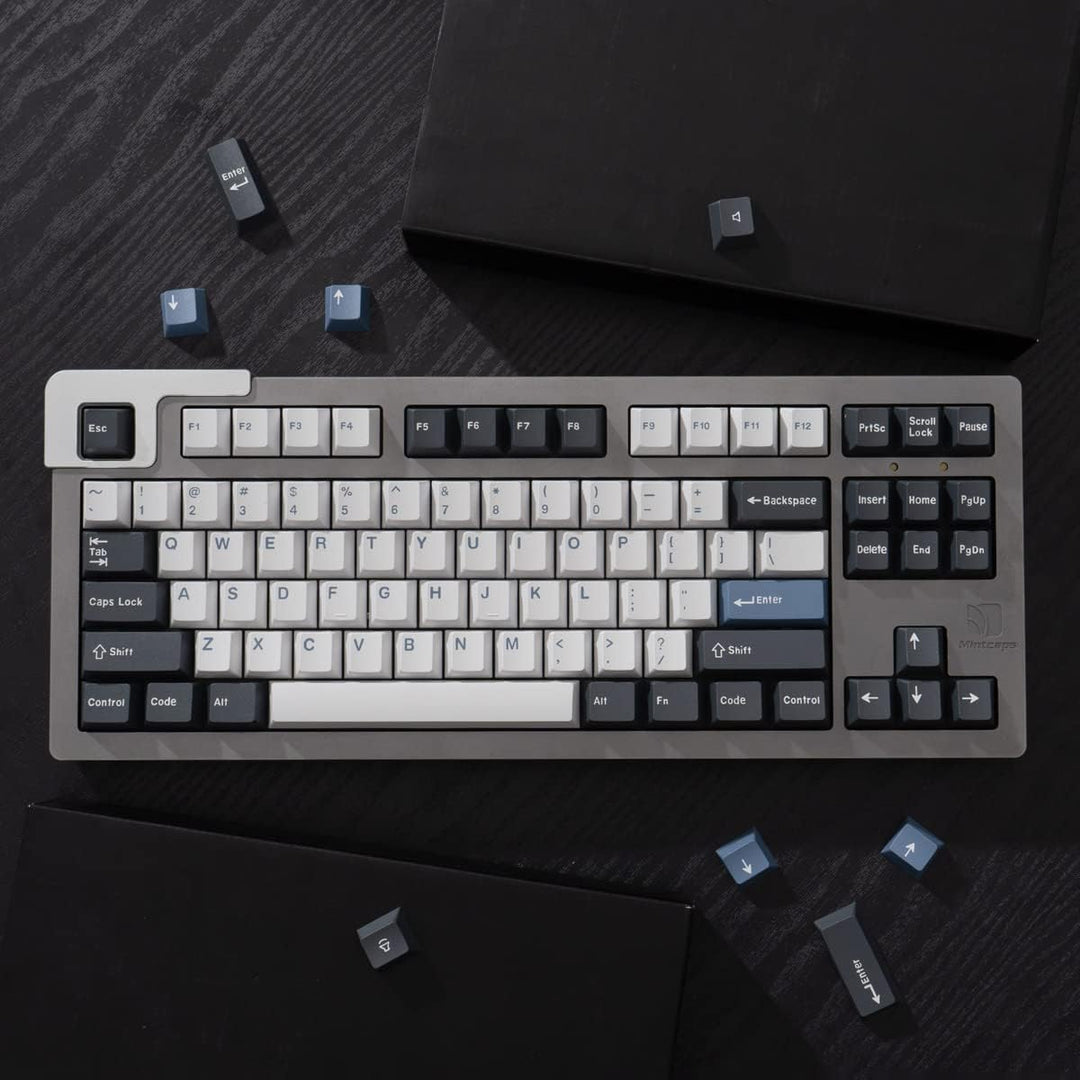 Sumgsn Keycaps 169 Keys Double Shot ANSI/ISO Layout Cherry Profile Arctic Keycap for Cherry MX Switc