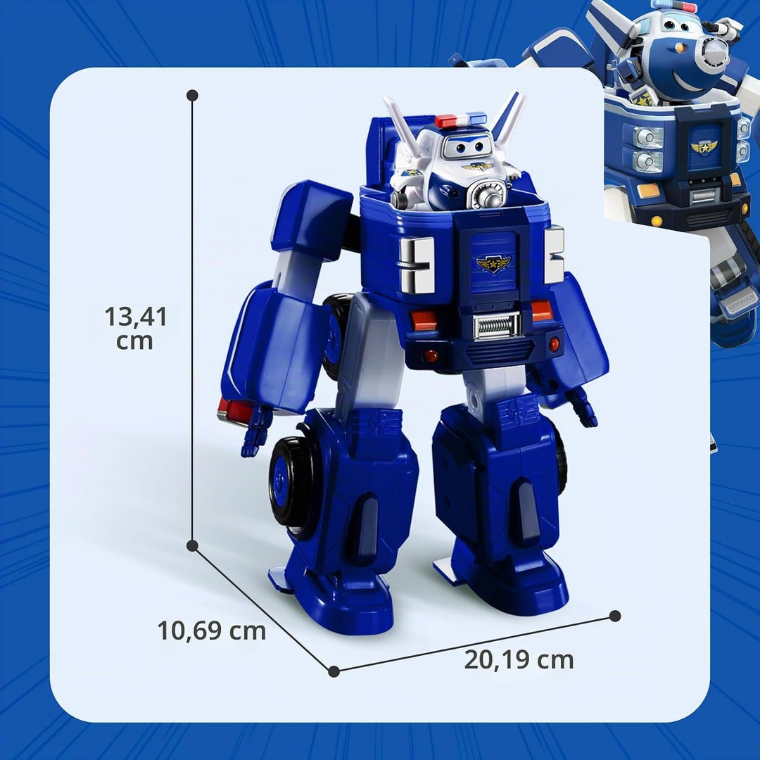 SUPER WINGS – VERWANDELBARES ROBOTERFAHRZEUG "PAUL’S CRUISER" 18 cm + 1 FIGUR 5 cm – Wagen und Spiel