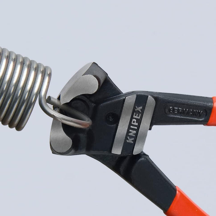 Knipex Bolzen-Vornschneider hochübersetzt schwarz atramentiert, mit Kunststoff überzogen 200 mm 61 0