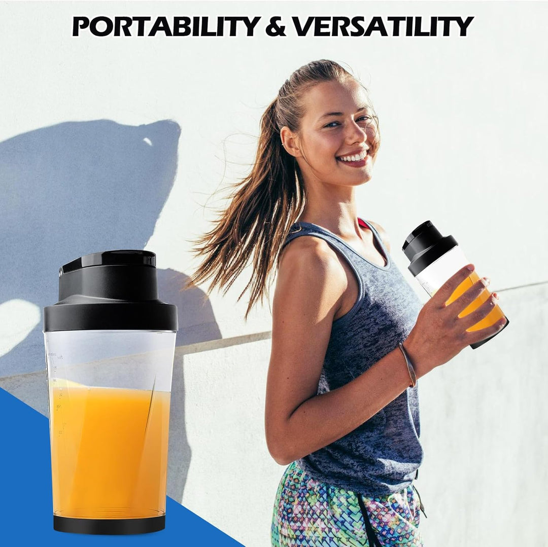 700ml Tragbarer Mixer Smoothie Maker to Go, Mini Standmixer Smoothie Maker mit 6-Klingen, 6000mAh US