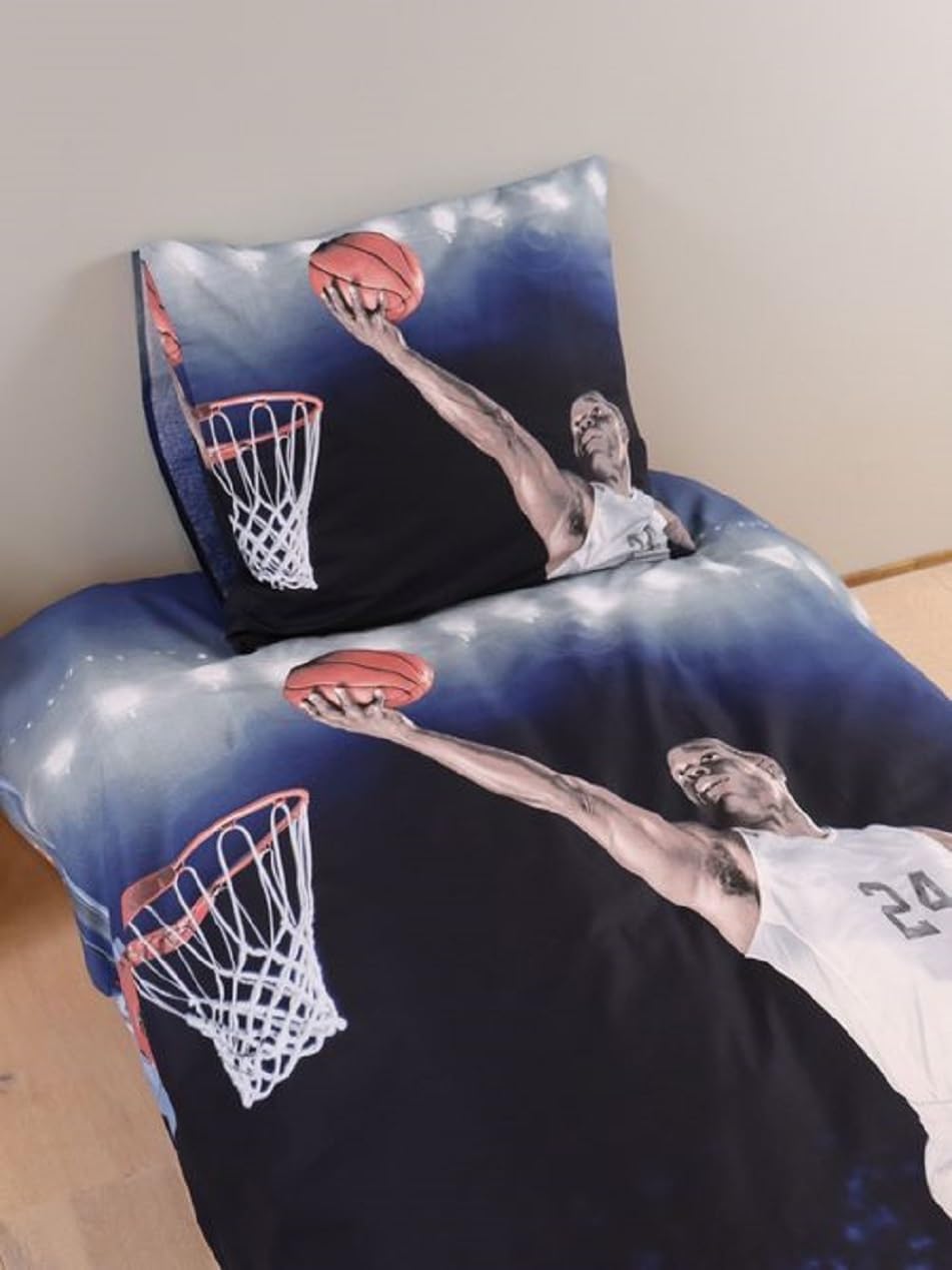 BrandMac Bettwäsche Set Basketball 135 x 200 cm Baumwolle