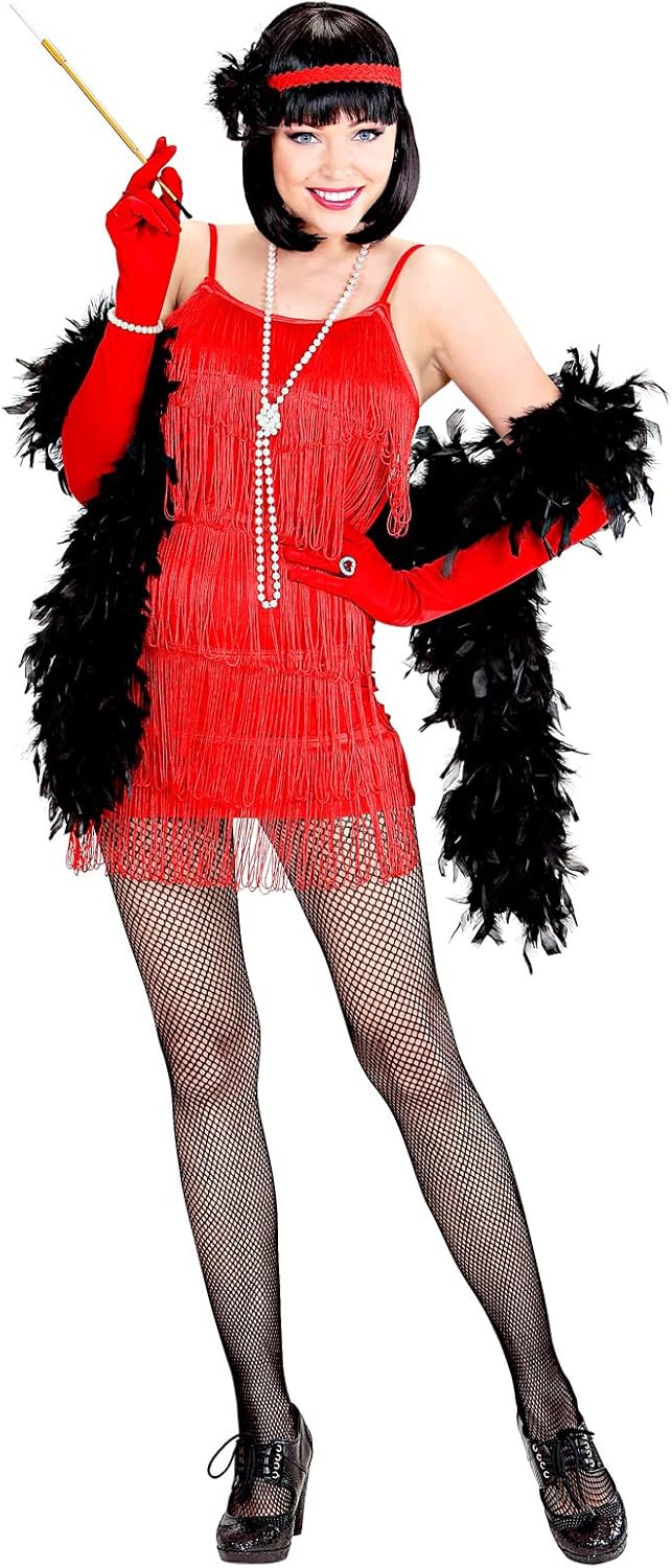 W WIDMANN MILANO Party Fashion - Kostüm Flapper, Fransenkleid, Charleston Kleid 20er Jahre, Fasching
