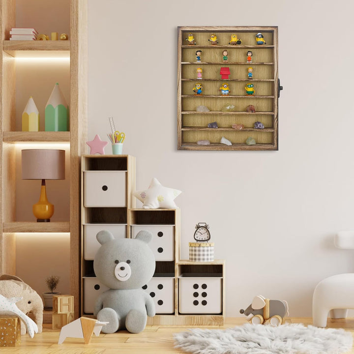 FramePro 3D Bilderrahmen 40x50 Grosse Schattenbox Vitrine Rahmen mit Glasfenstertür Erinnerungsstück