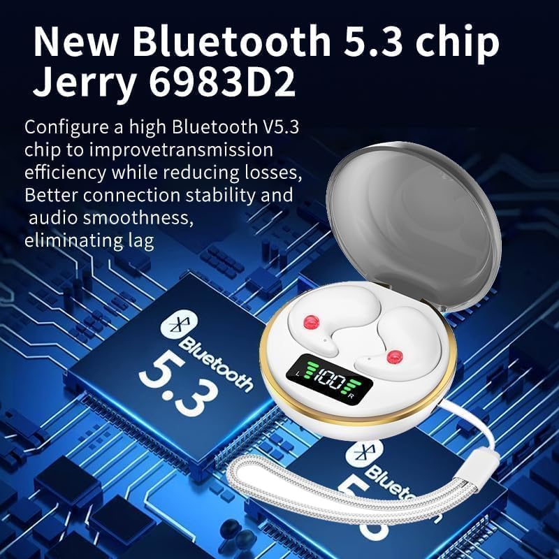 Bluetooth Kopfhörer,2026 New Schlaf Kopfhörer,in Ear kabellos zum Schlafen Wireless Sleep Earbuds No