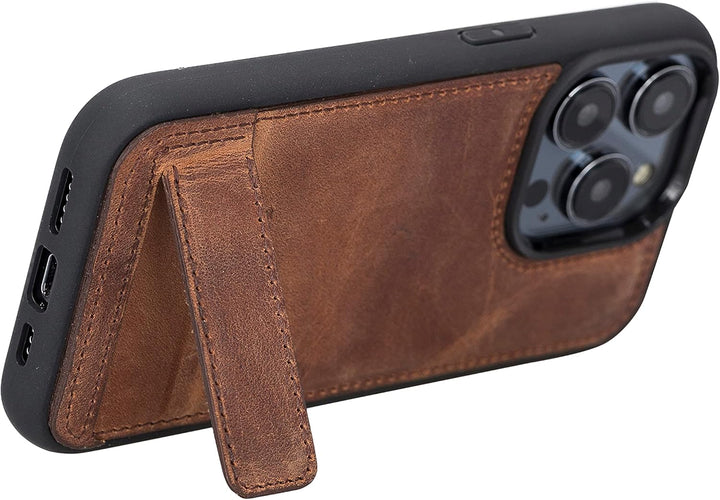 Solo Pelle Lederhülle für das iPhone 14 Pro in 6.1 Zoll Case Leder Hülle Ledertasche Backcover aus e