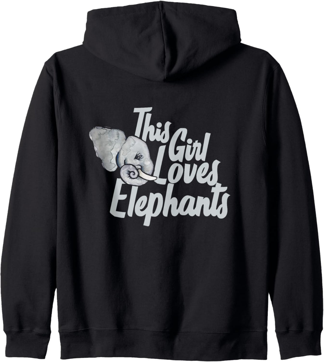 This girl loves elephants Kapuzenjacke
