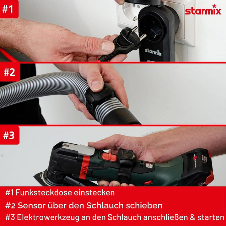 Starmix Start/Stopp Automatik mit Cordless Control - kompatibel mit und handelsüblichen Staubsaugern