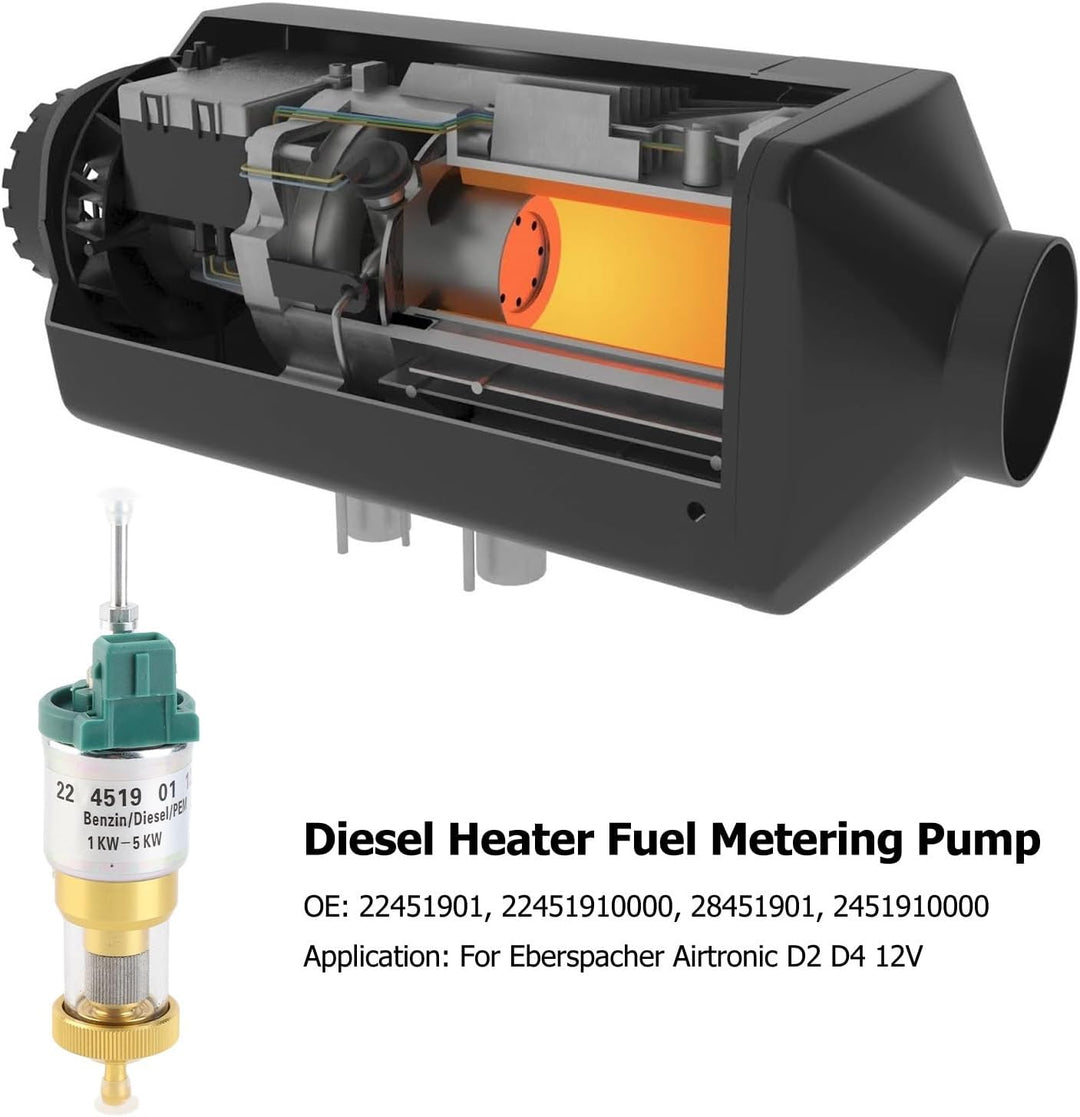 Heizung Kraftstoffdosierung, Yosoo 1KW Bis 5KW Heizung Kraftstoffdosierpumpe 22451901 Wasserdicht fü
