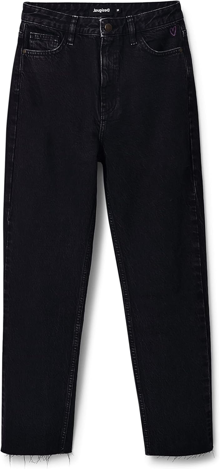 Desigual Damen Jeans 38 Schwarz, 38 Schwarz