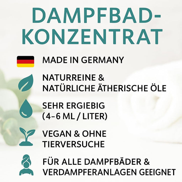 Dufte Momente Dampfbad Duftkonzentrat Zitrone 500ml – naturreine ätherische Öle – spritzig &amp; erfrisc