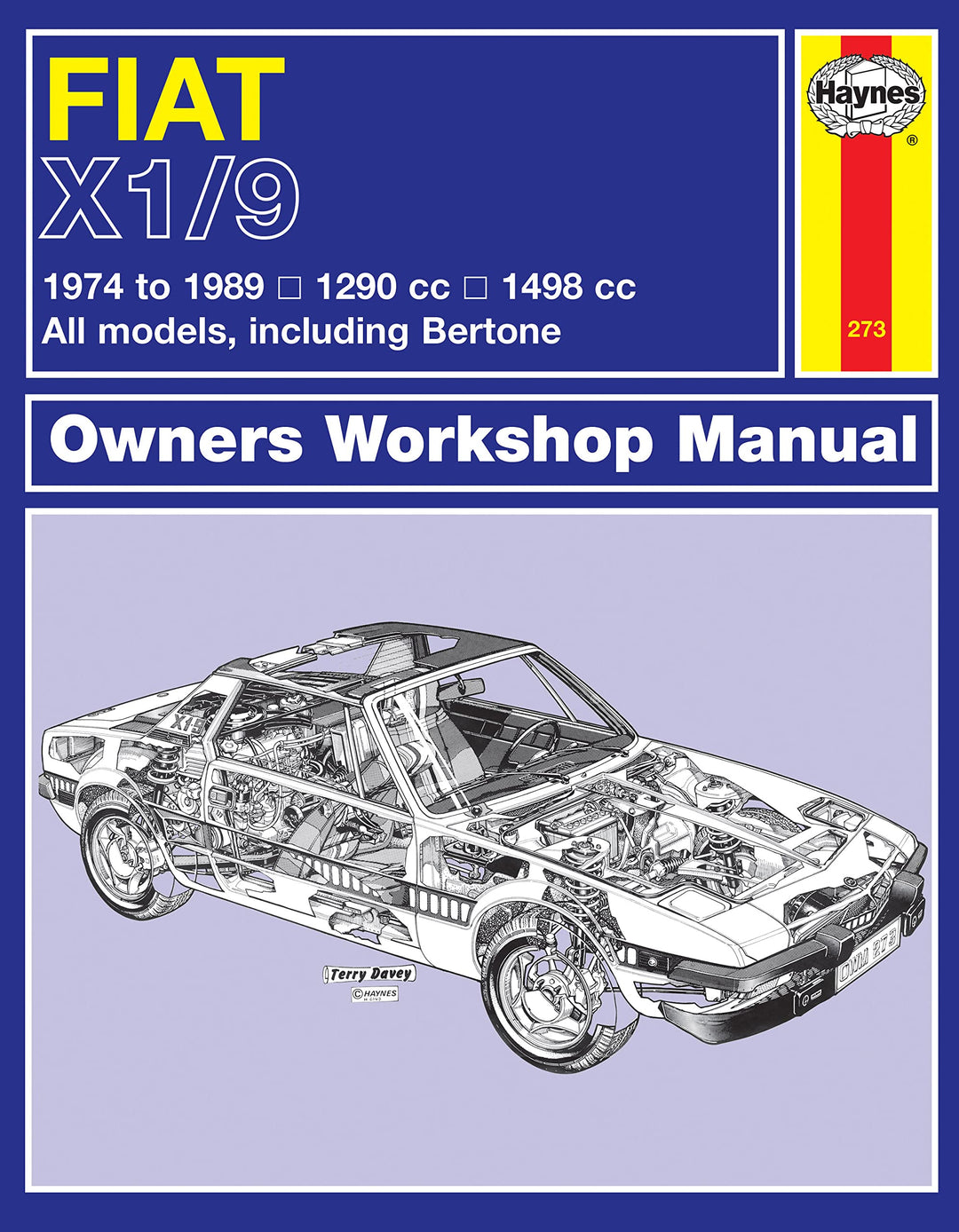 Fiat X1/9 (74 - 89) Haynes Repair Manual, Taschenbuch
