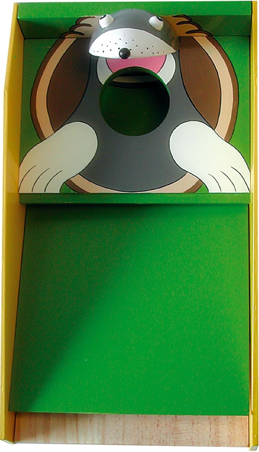 Legler small foot 8177 Minigolf „Maulwurf“ aus buntem Holz, mit zwei Schlägern und vier bunten Bälle