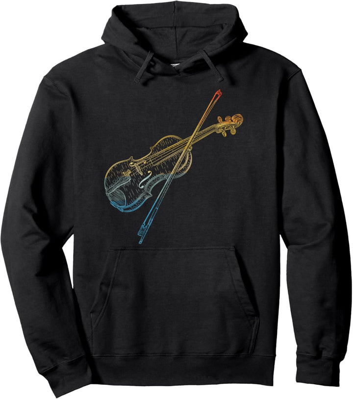 Violine, Geige - Geigenspieler, Violinist - Violinenmusik Pullover Hoodie