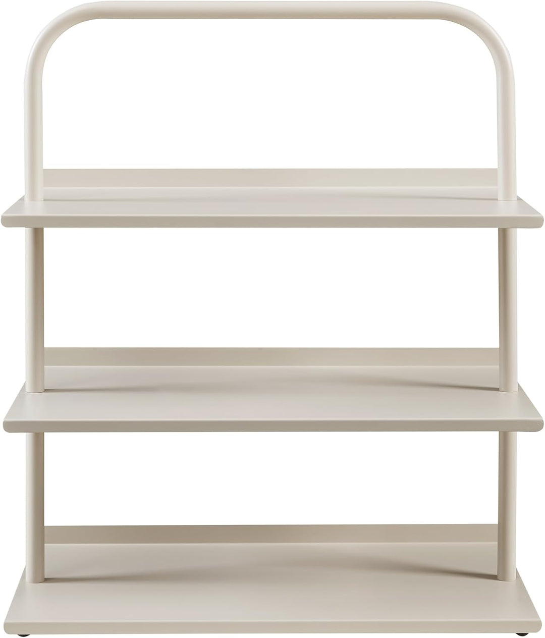 [en.casa] Schuhregal schmal Poytya mit 3 Ebenen Metall 73 x 60 x 32 cm Schuhständer für 6 Paare Schu