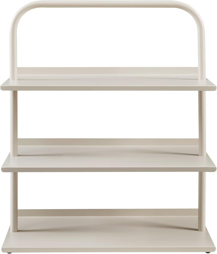 [en.casa] Schuhregal schmal Poytya mit 3 Ebenen Metall 73 x 60 x 32 cm Schuhständer für 6 Paare Schu