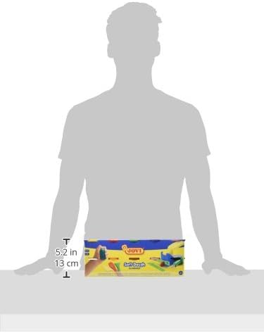 Jovi Blandiver Knete (extra weiche Knetmasse für Kinder ab 2 Jahren) 10 Dosen, farbig sortiert zu je