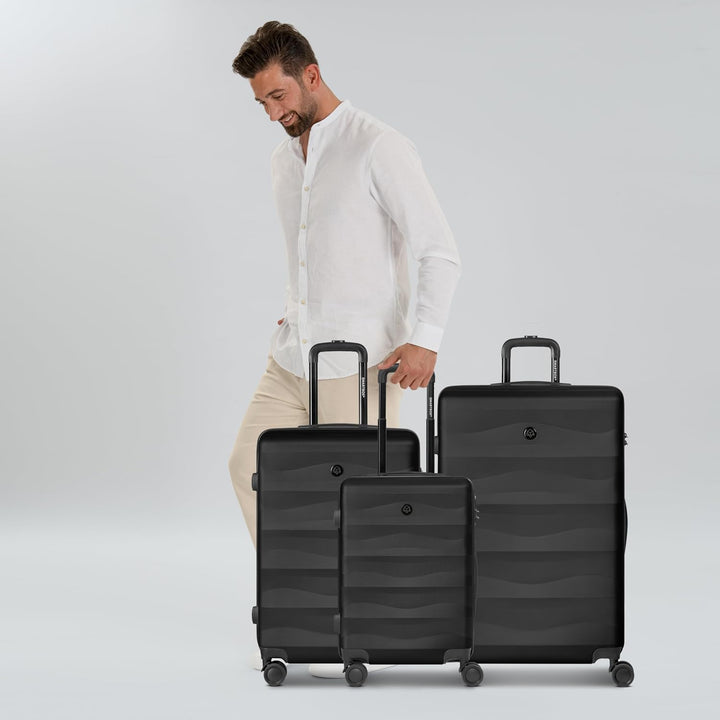 SMARTBOX Hartschalen Koffer-Set 3-teilig für Damen & Herren | leichte & stabile Reise-Trolleys aus h