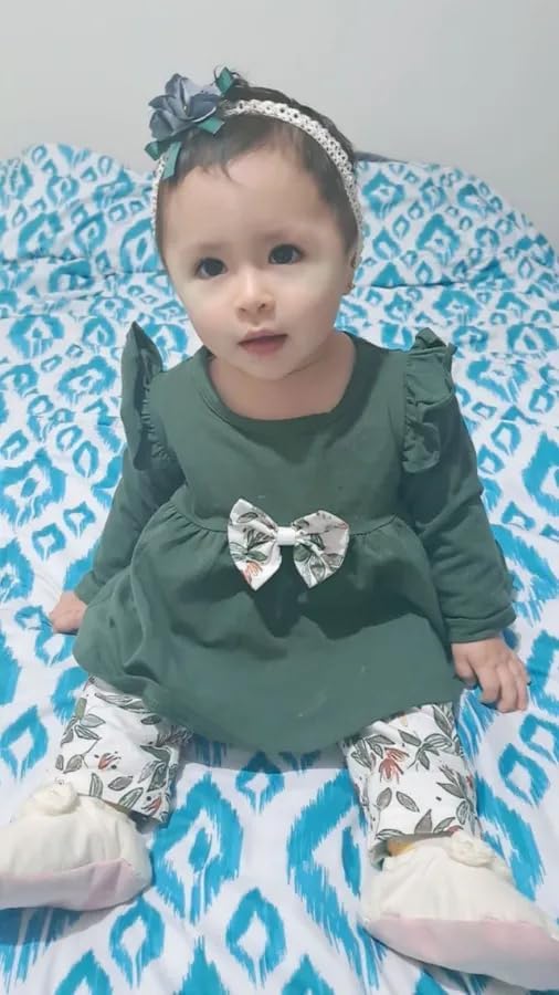 Baby Mädchen Kleidung Langarm Ruffle Tops und Floral gedruckt Hosen Kleinkind Baby Mädchen Outfits S