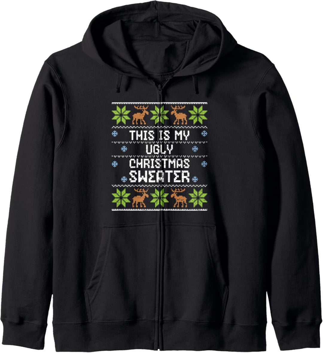 Lustiger Spruch: This Is My Ugly Christmas - Ugly Christmas Kapuzenjacke