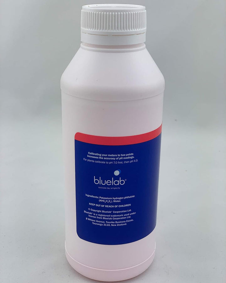 Bluelab pH 4.0 + 7.0 500ml Eich-Flüssigkeit Kalibrier-Lösung für Mess-Geräte pH-Elektroden Puffer-Ki