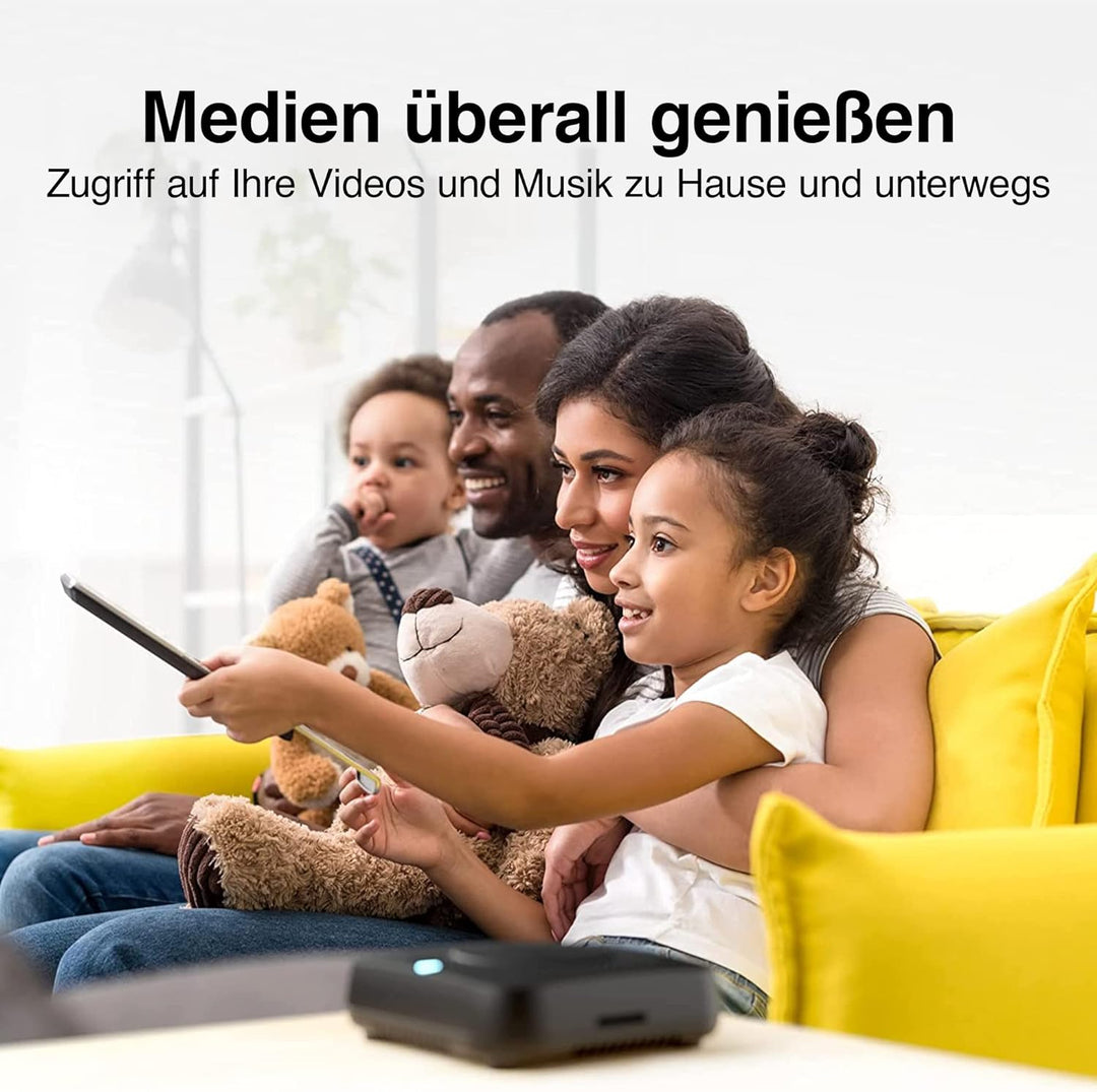 AMBER X Smart Persönliches Cloud-Speichergerät für Datenmedia-Dateien, integrierte 512 GB High-Speed
