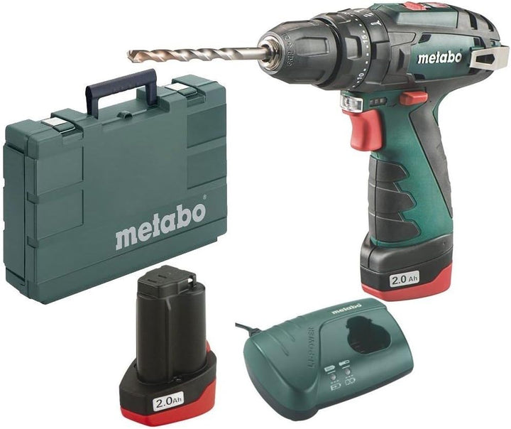 Metabo Akku-Schlagbohrschrauber PowerMaxx SB Basic (600385500) 12V 2x Li-Ion; Ladegerät LC 40; Kunst