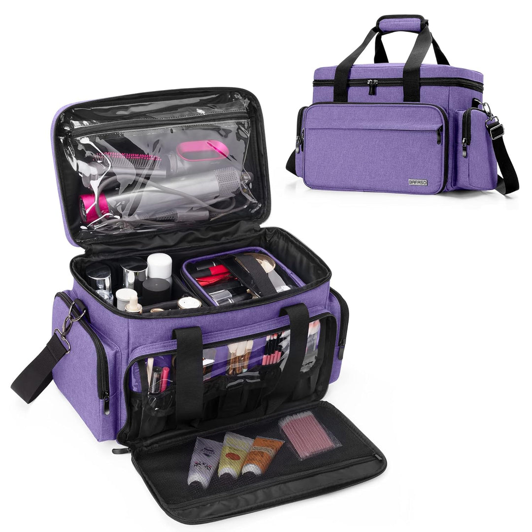 BAFASO Make up Organizer Tasche, Kosmetiktasche für Frauen, Kulturtasche Damen Gross, Tragetasche fü