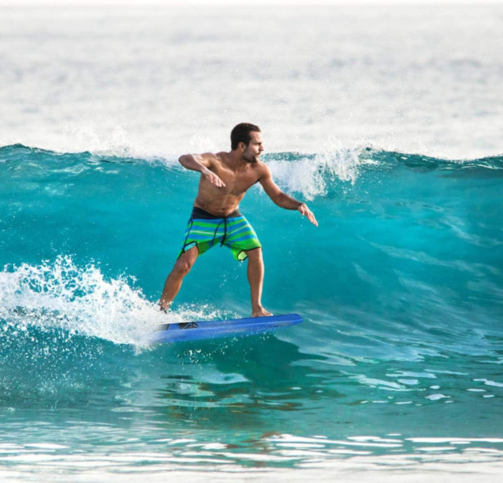 GOPLUS Bodyboard mit Fuss - Zugseil, Schwimmbrett Erfüllt mit EPS Schaumstoff, Surfboard bis zu 85 k