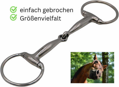 Olivenkopftrense Edelstahl massiv Stärke 16 mm Ringe 65 mm Grössen von 11,5 bis 17,5 cm, 11,5