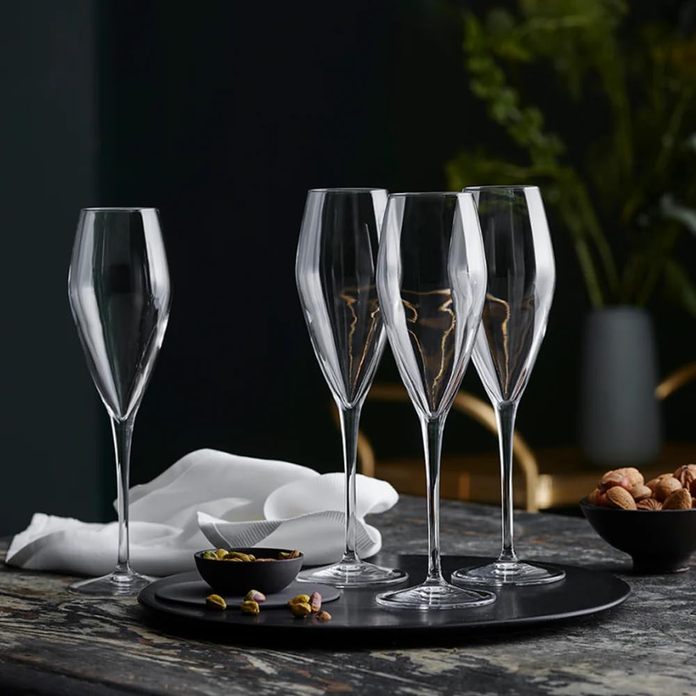 Bormioli Luigi Atelier Set Prosecco-Kelche, Schallglas, Transparent, 27 cl, 6 Stück