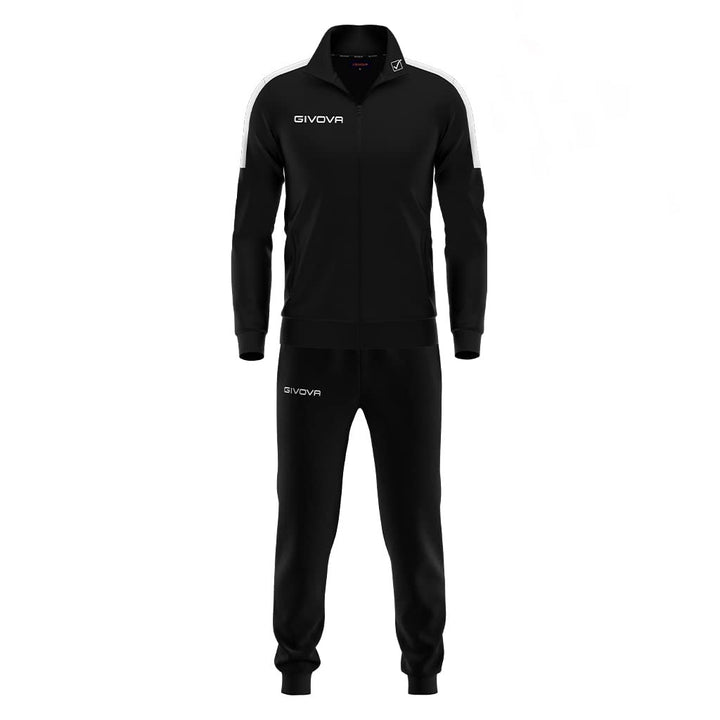 Givova Tr033 Jumpsuit M Schwarz / Weiss, M Schwarz / Weiss