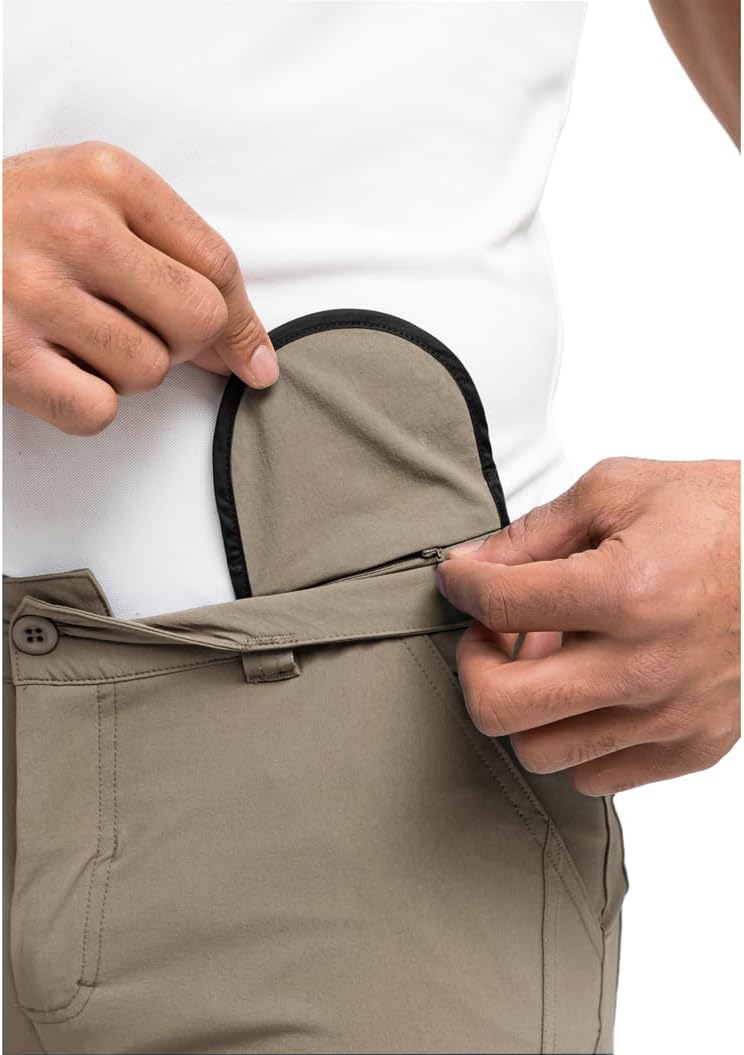Maier Sports Herren Wanderhose Nil Short M, kurze Outdoor-Hose mit Gürtel, 5 Taschen bieten viel Sta