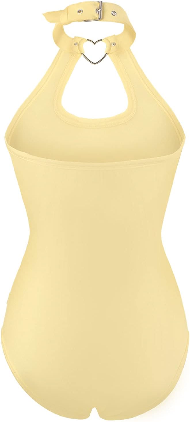 LittleForBig Baumwolle Strampler Herzensbrecher Halsband Onesie Bodysuit Gelb M, Gelb M