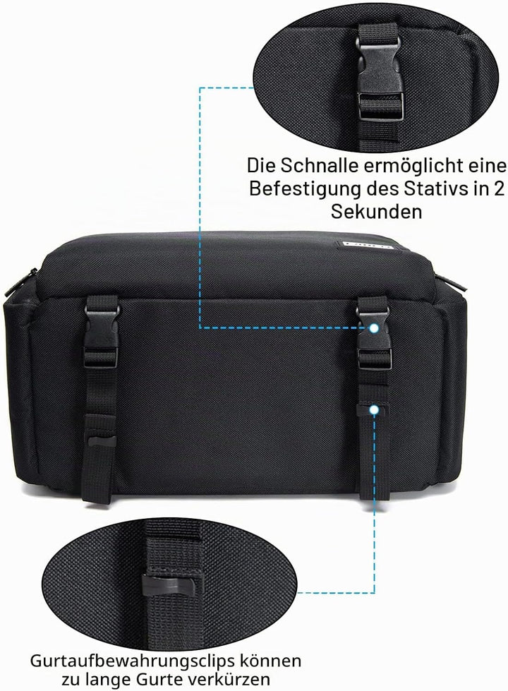 CADeN Umhängetasche, kompakte Kameratasche, kompatibel mit Nikon, Canon, Sony SLR/DSLR spiegellosen