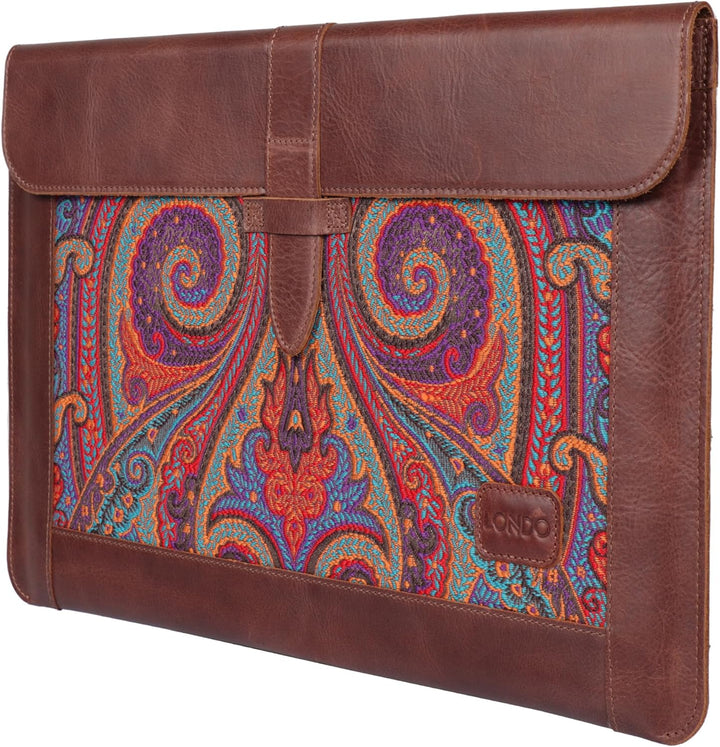 Londo Echtleder Tasche/Hülle Kompatibel mit MacBook Pro - 15 & 16 Zoll (Braun) 15-16 inches Brown, 1