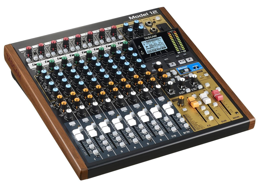 Tascam Model 12 - Mischer | Interface |  Recorder | Controller - 10-Kanal-Digital-Mischpult mit eing