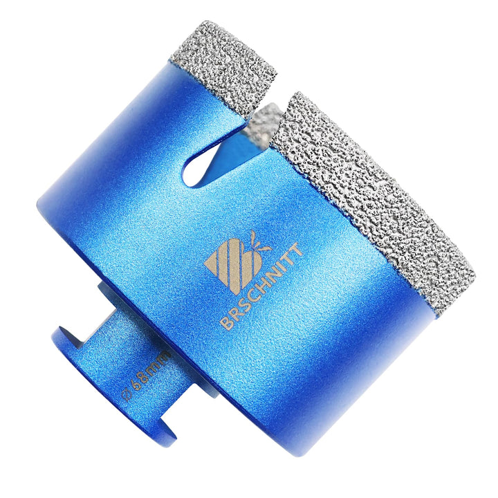 Diamant Fliesenbohrer 68mm - BRSCHNITT M14 Diamantbohrer Lochsäge für Fliesen Porzellan Keramik Marm