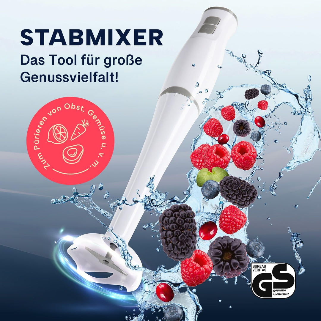 GOURMETmaxx Standmixer & Smoothie Maker - mit stabilen Edelstahlklingen | Elektrischer Blender mit 7