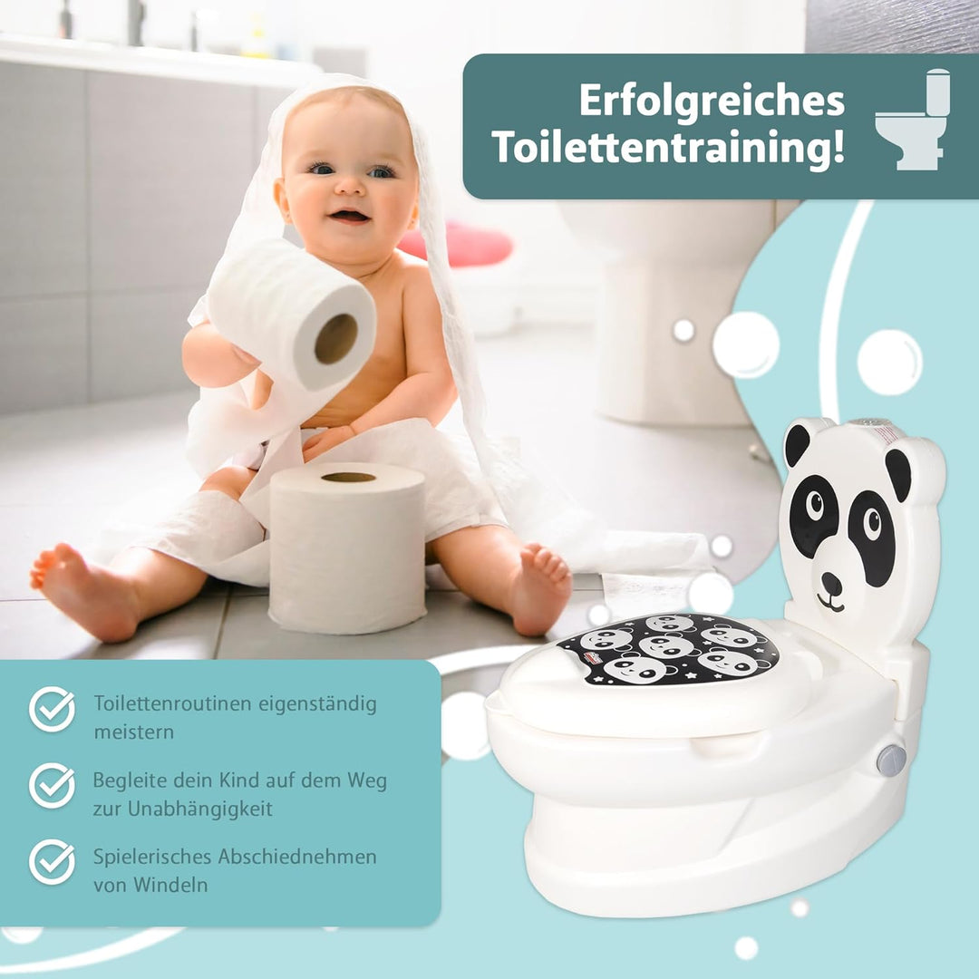 Lemodo Kindertöpfchen Töpfchen Kinder ab 18 Monate Kindertoilette Babytopf mit Spülgeräusch herausne