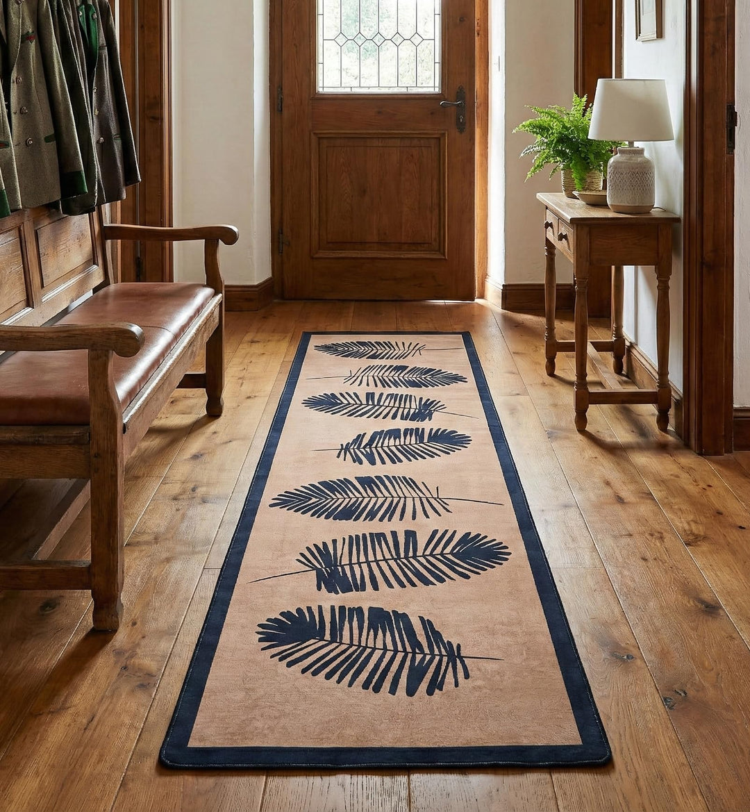 miqna Wohnzimmer Teppich Kurzflor Moderne geometrische rutschfeste Boden Flur Teppich Gel Läufer sch