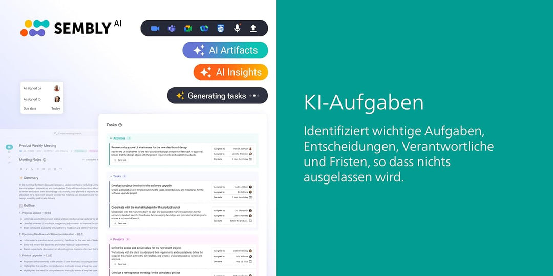 Philips DVT2015 VoiceTracer, Diktiergerät, Aufnahmegerät, MP3, HiFi Stereo, inkl. Sembly AI-Testlize