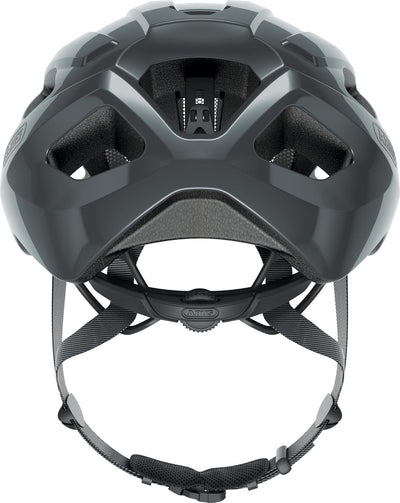 ABUS Rennradhelm Macator - sportiver Fahrradhelm für Einsteiger - auch für Zopfträger/-innen - für D