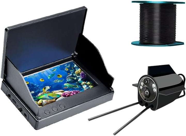 Sarini Fishfinder Unterwasserkamera Weitwinkel Infrarot Nachtsicht Host Wasserdichtes 5 Zoll IPS Dis