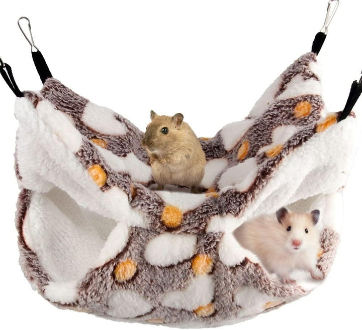 MiOYOOW Kleine Haustierkäfig-Hängematte warme Ratten-Hängematte Hängematte Höhle Meerschweinchen-Hän