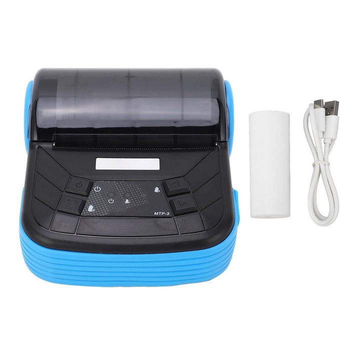 Fafeicy Mini Tragbarer Kabelloser 80mm Thermodrucker für Quittungen Tickets Rechnungen POS System Ko