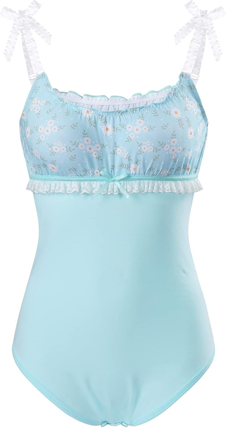LittleForBig Baumwolle Strampler Onesie Pyjamas Bodysuit – Gänseblümchen Fresh Schleife Träger Camis