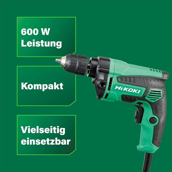 HIKOKI -Elektronik Bohrschrauber D10VC3 (600 Watt,230V,im Karton)
