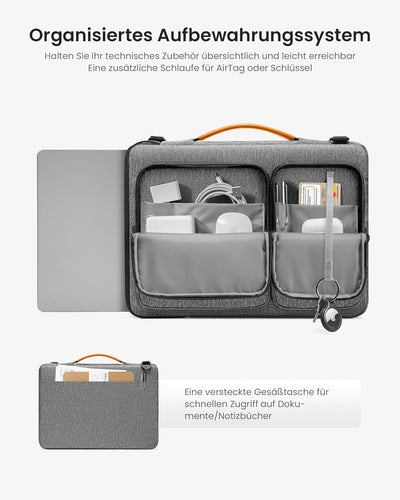 tomtoc 360° Tasche Hülle für 14-Zoll Neu MacBook Pro M3/M2/M1 Pro/Max A2992 A2918 A2779 A2442 2023-2